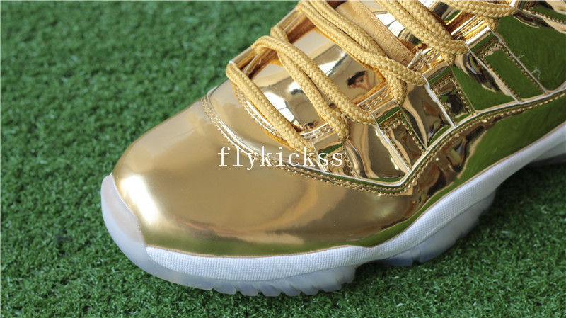 Authentic Air Jordan 11 Pinnacle Gold PE